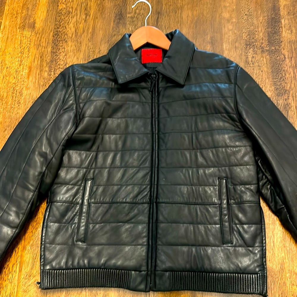 Nicole Miller Vintage Quilted Leather Jacket